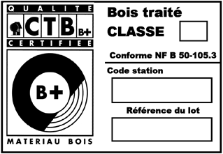 Attestation - identification des palettes de piquets bois : piquet pin