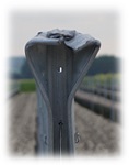 La résistance à la déformation des piquets de vigne profilé